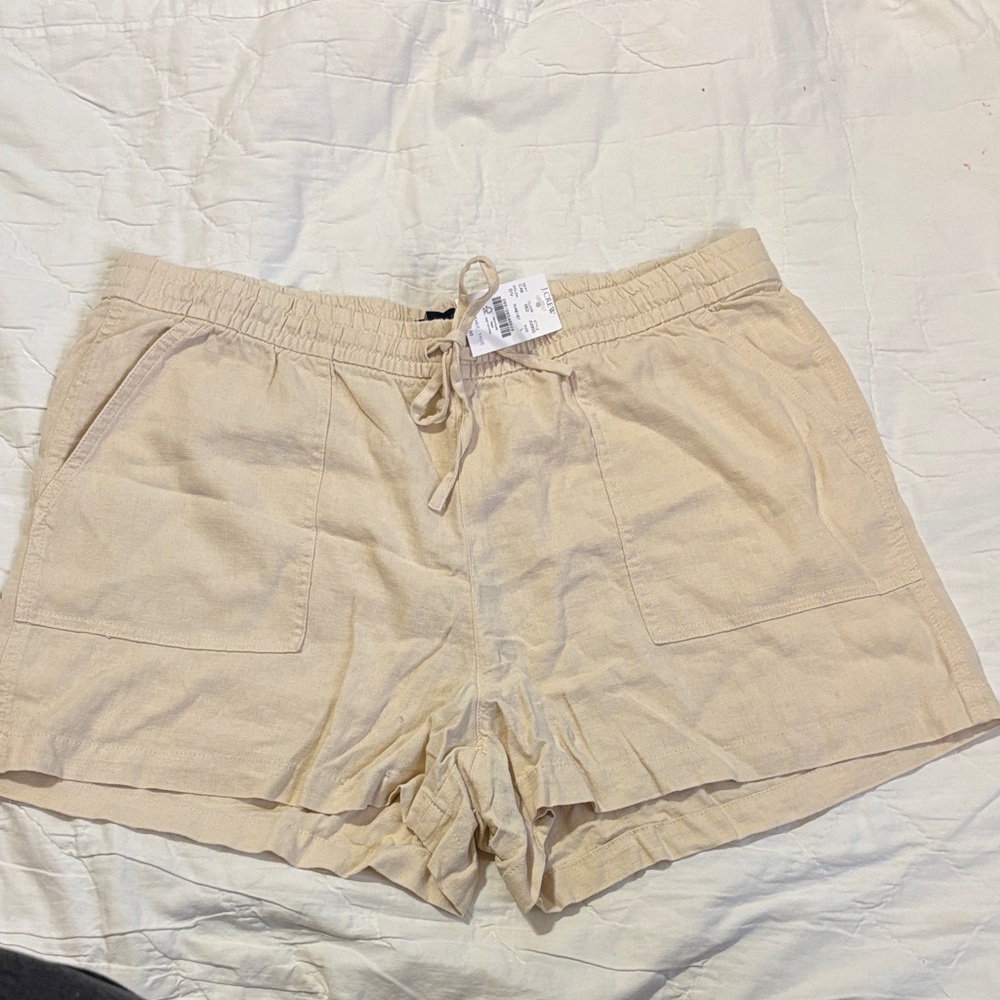 J. Crew Beige/Tan Drawstring Cargo Shorts